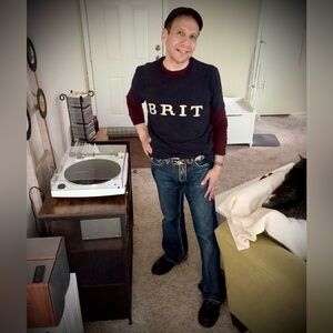 BRIT Navy Blue Graphic T-Shirt